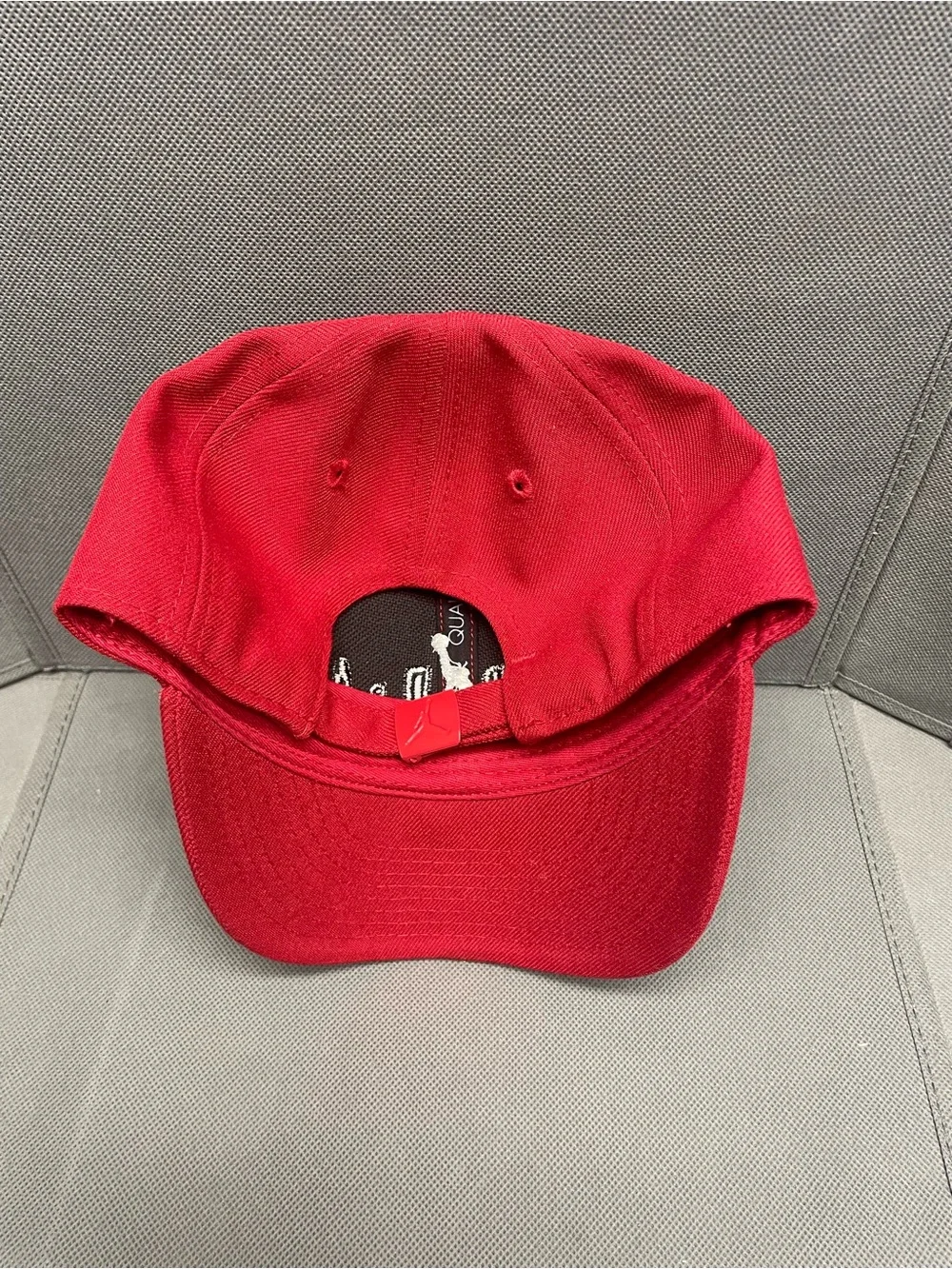 Jordan Kids Red Cap with White Jumpman and Black Lettering